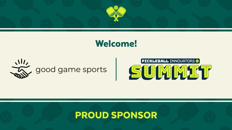 Good Game Sports proud sponsor of the Pickleball Innovators Summit